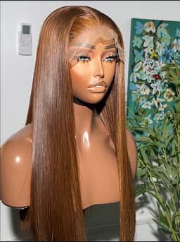 Bone straight brown unit