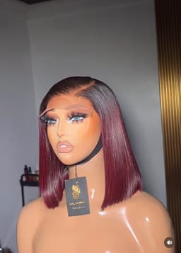 Bone straight burgundy unit