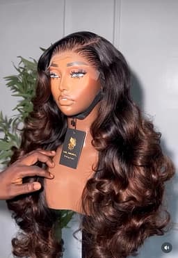 Wavy mixed  brown unit